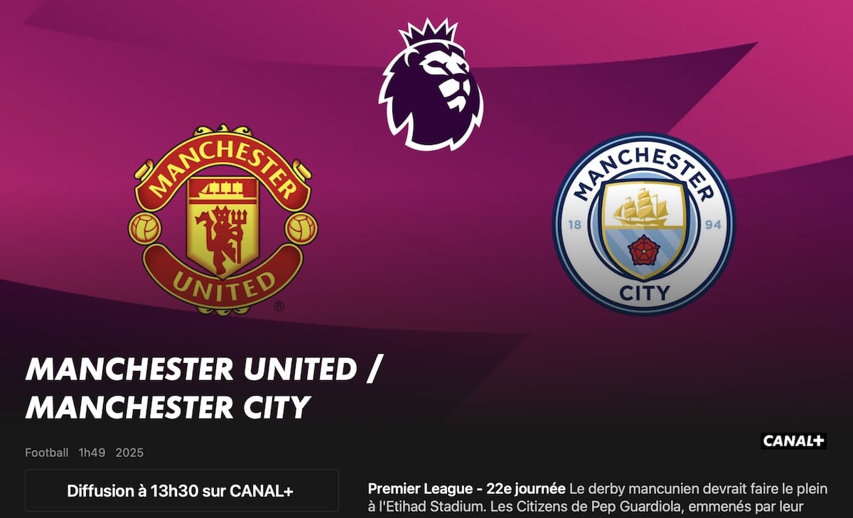 Manchester Utd – Manchester City heure