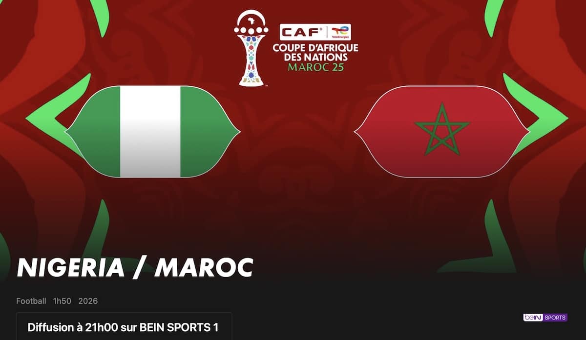Nigéria – Maroc heure