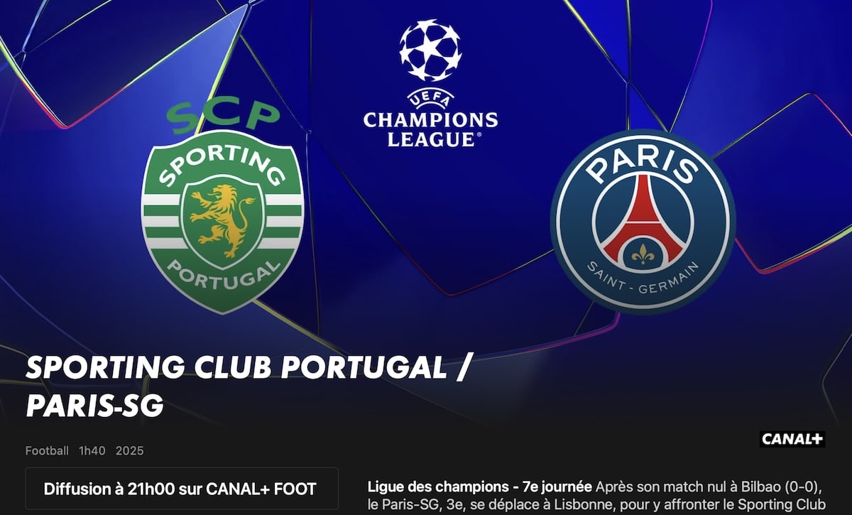 Sporting vs PSG heure