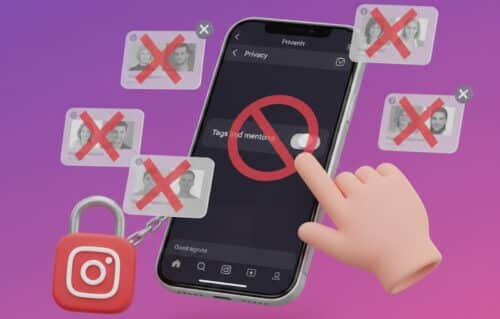 bloquer mentions/tags instagram