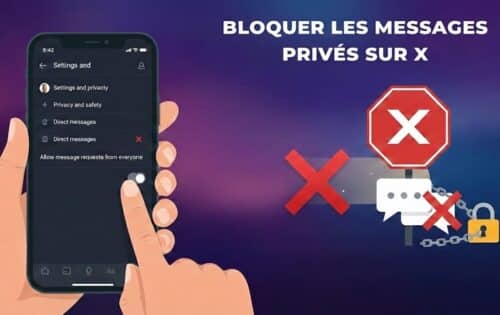 bloquer messages privés Twitter