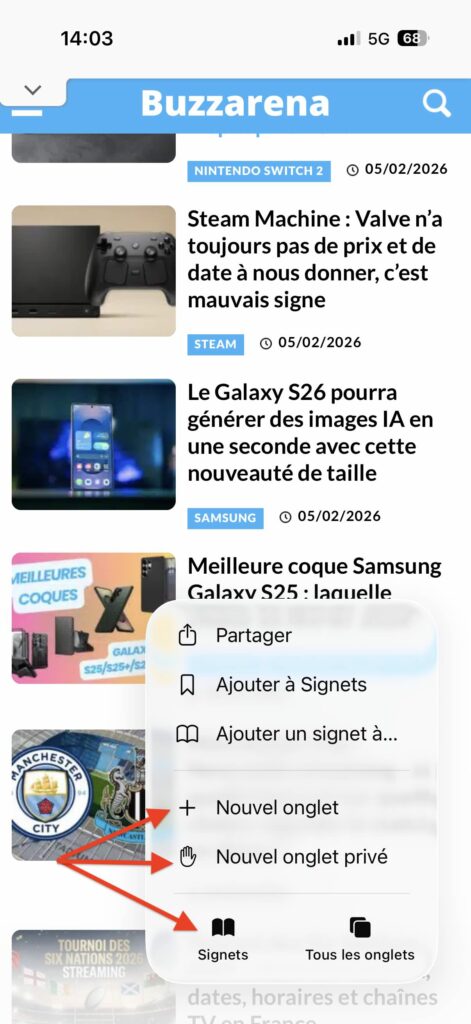 fermer onglet Safari iOS 26
