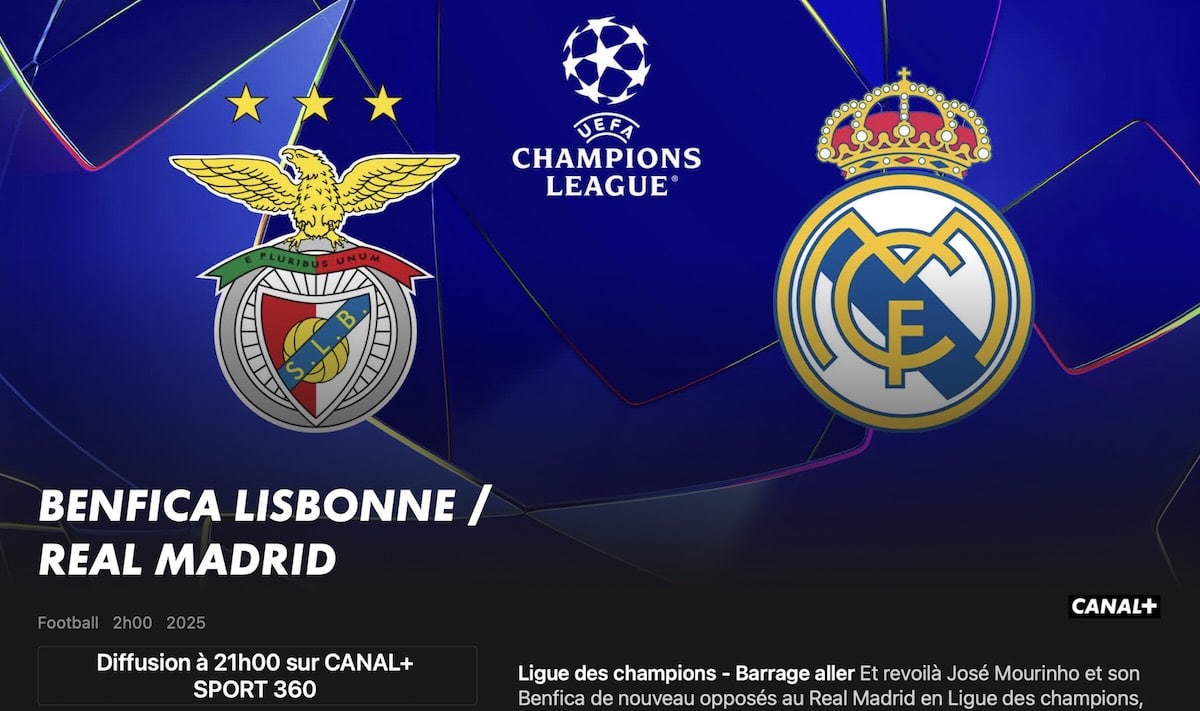 Benfica Real Madrid heure