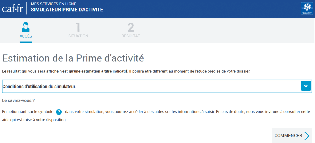 CAF prime d'activité 2026