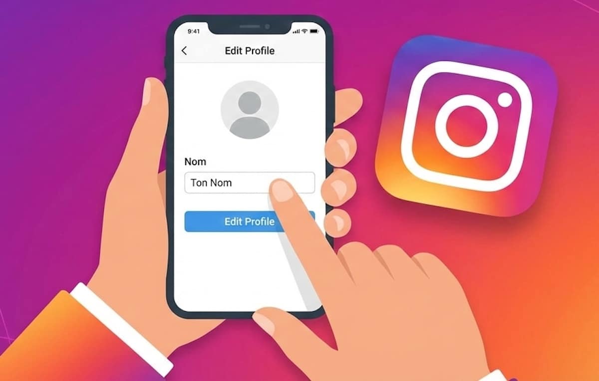 Changer nom Instagram