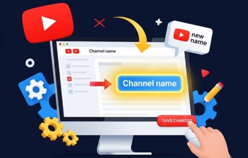Changer nom YouTube