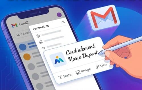 Créer signature Gmail