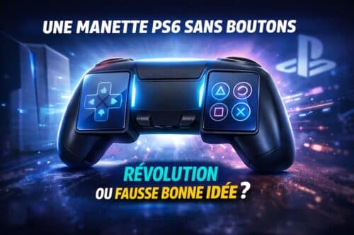 Manette PS6 sans boutons