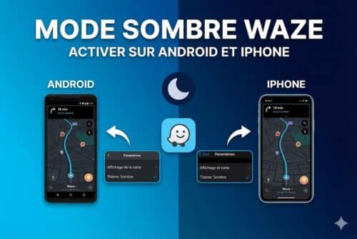 Mode sombre Waze