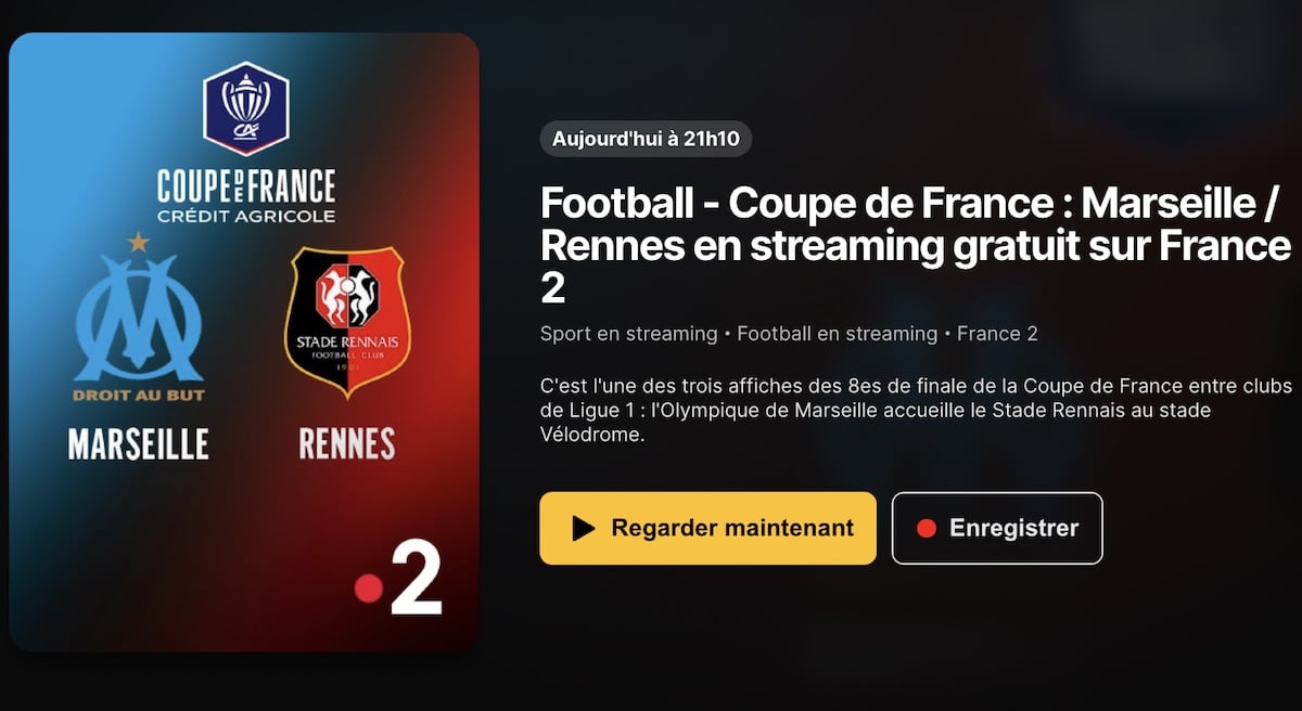 OM – Rennes heure