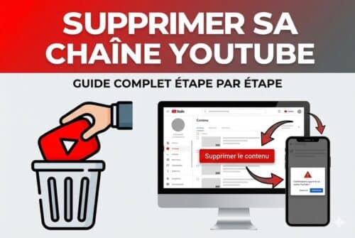 Supprimer chaîne YouTube