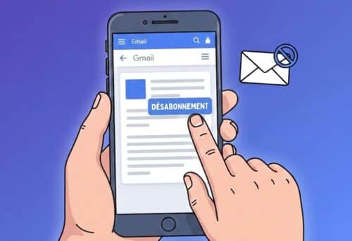 désabonnement newsletter gmail