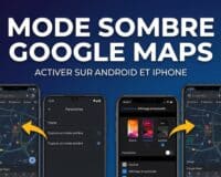 mode sombre google maps