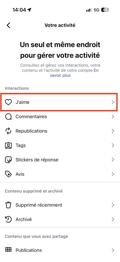 Retrouver une publication Instagram