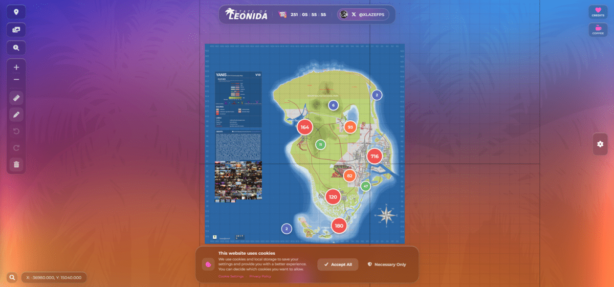 GTA 6 carte vice city leonida