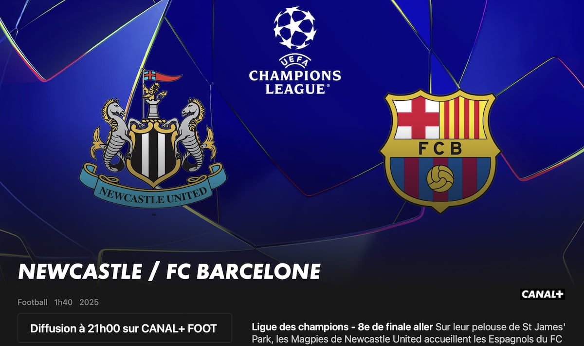 Newcastle – Barcelone heure