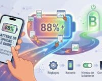 afficher pourcentage batterie iPhone