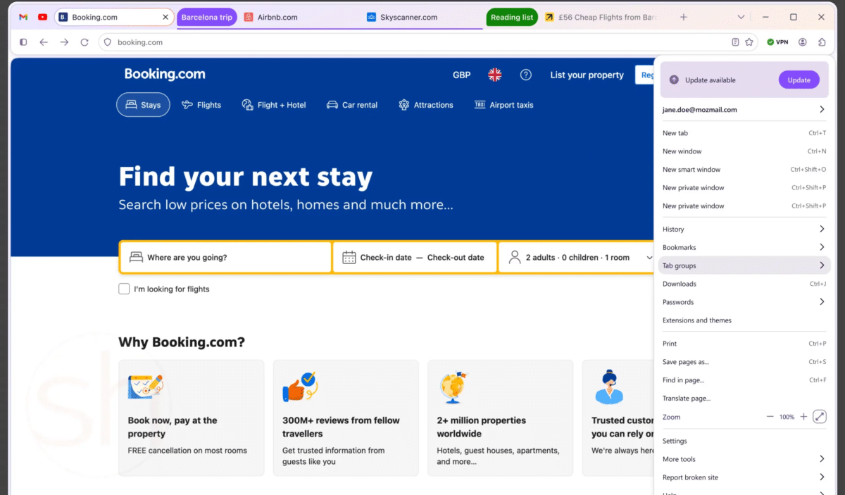Mozilla Firefox Nova