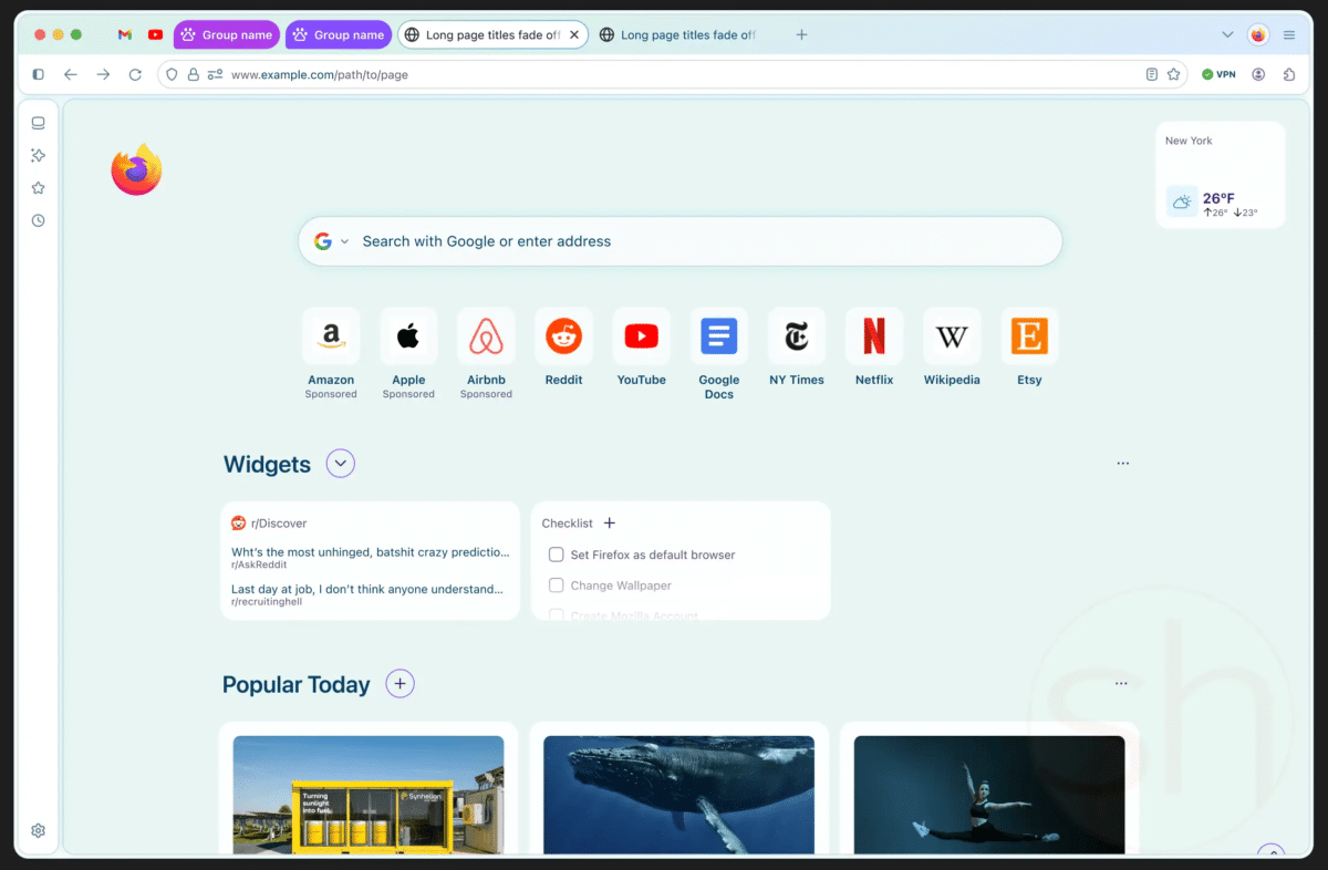 Mozilla Firefox Nova