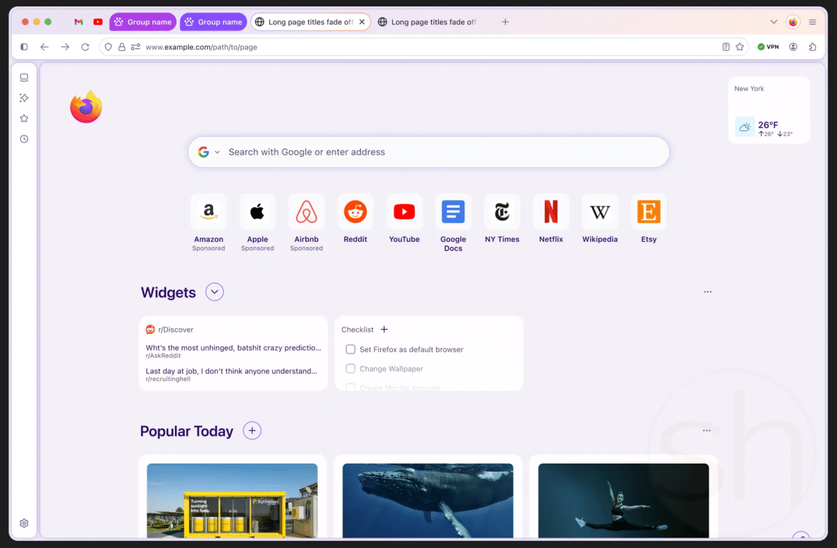 Mozilla Firefox Nova
