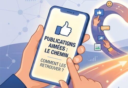 retrouver post aimé facebook