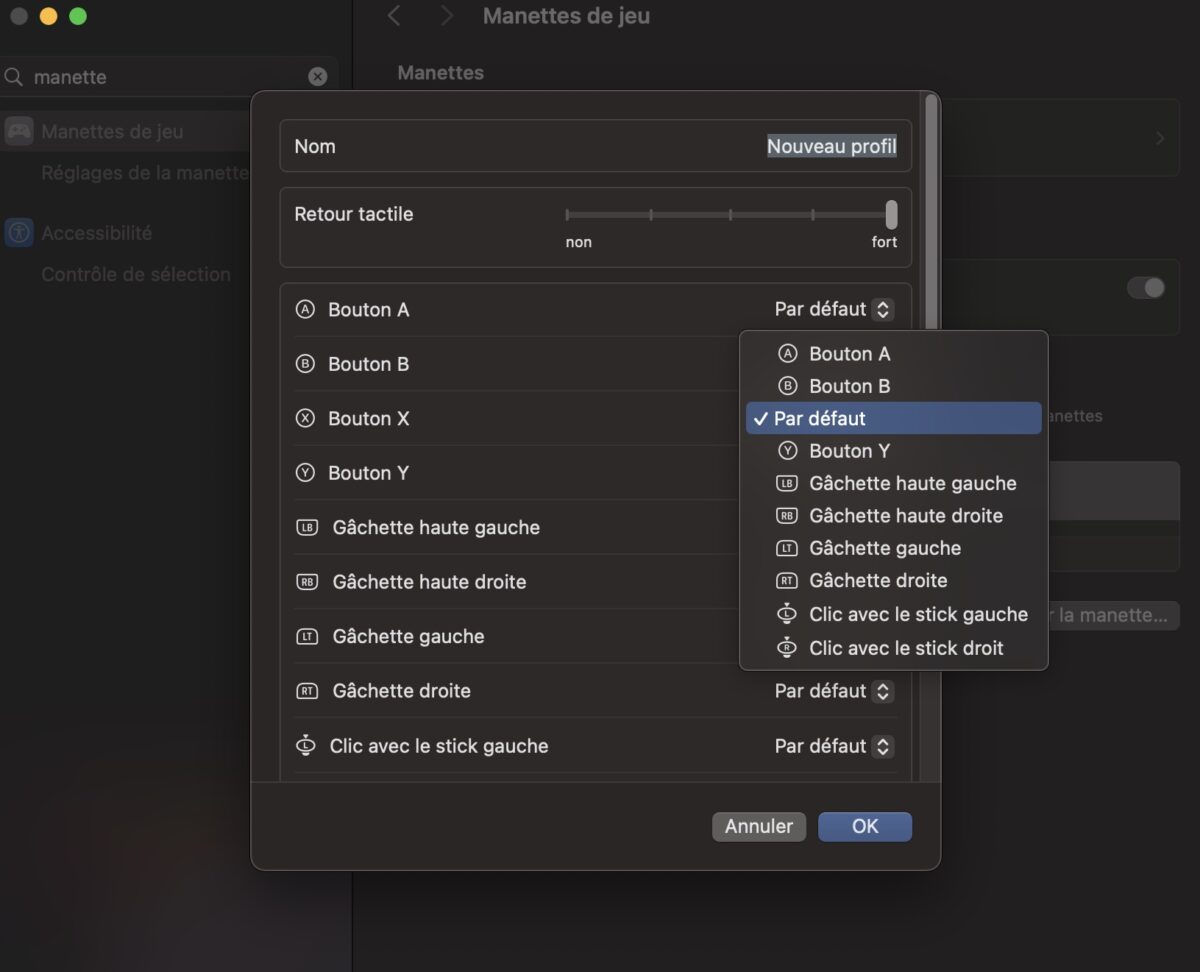 Configurer manette Xbox sur Mac