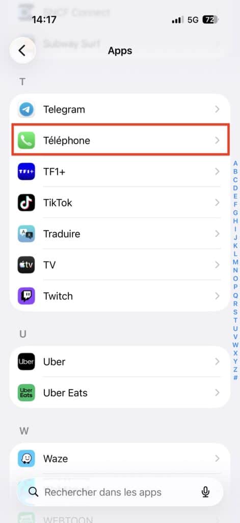 Mot de passe répondeur iPhone