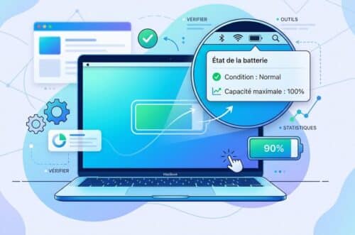 Connaître état batterie Mac