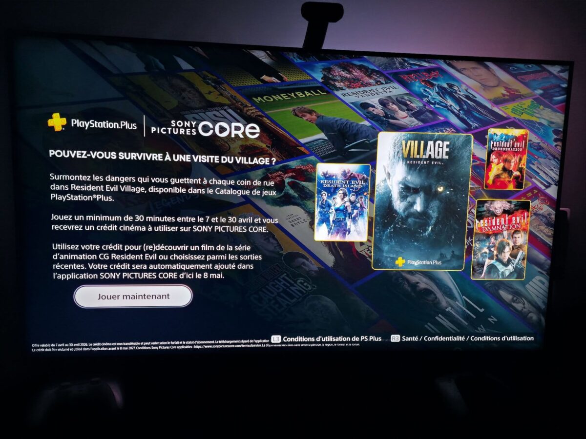 Sony Core cadeau PlayStation Plus
