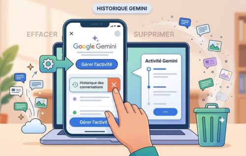 Supprimer historique Gemini