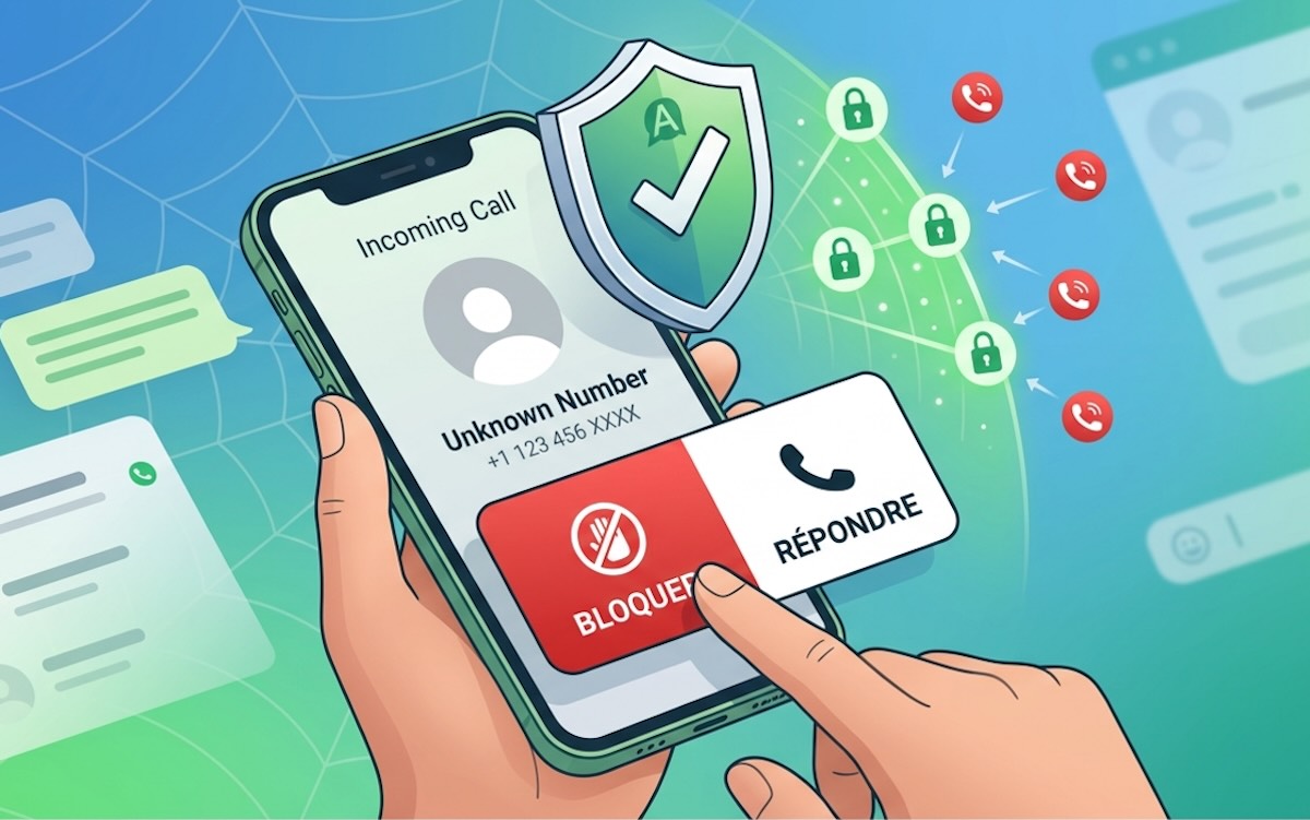 bloquer appels inconnus WhatsApp