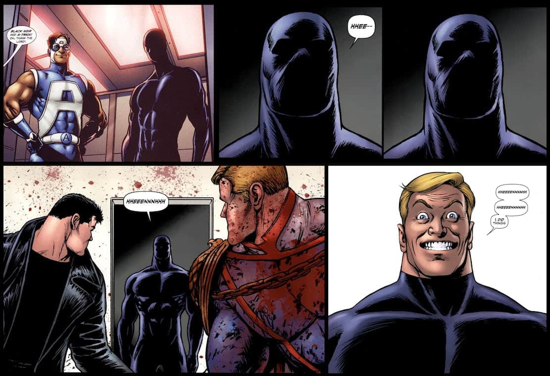 Homelander Black Noir The Boys mort comics