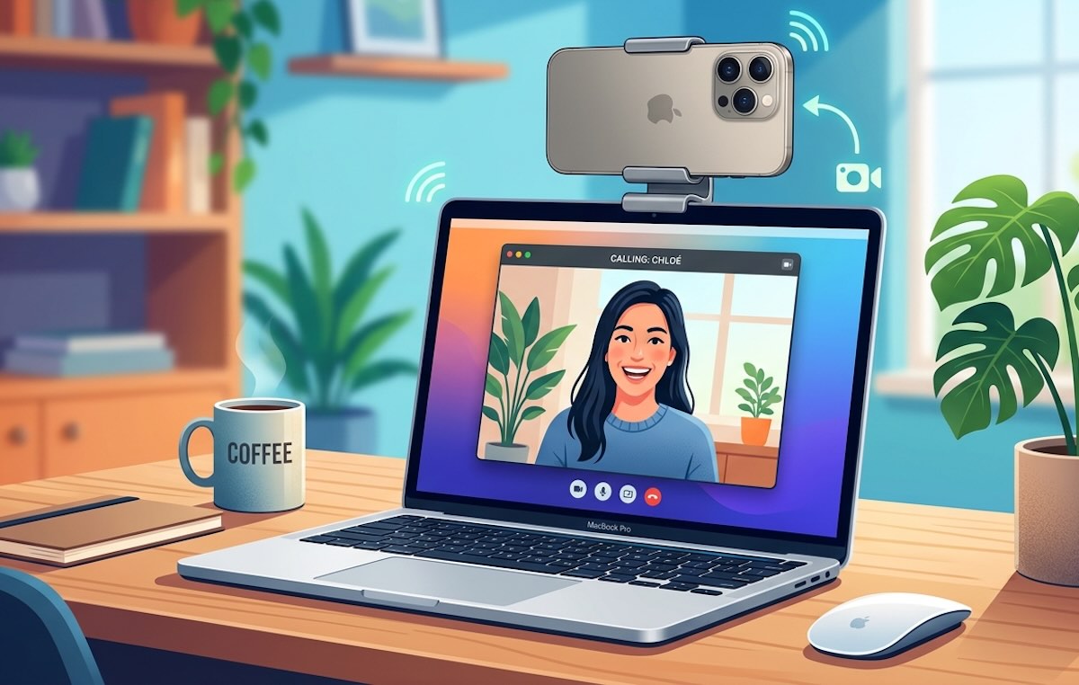 utiliser iPhone comme webcam sur Mac