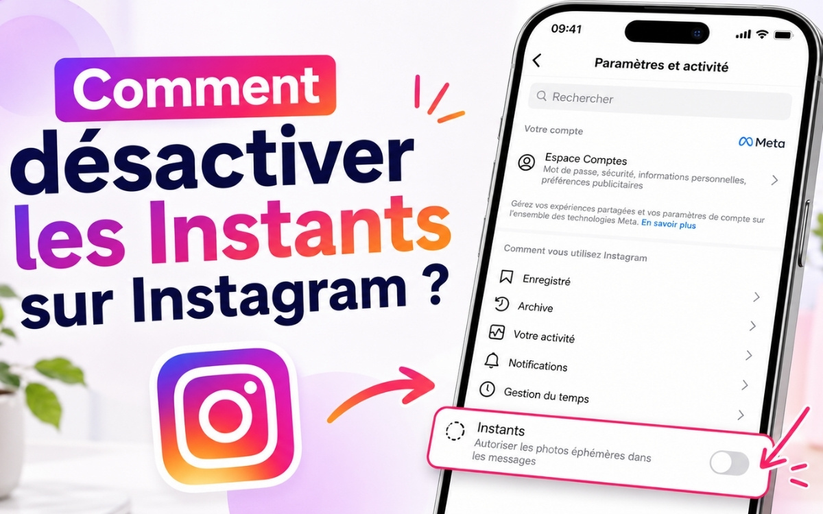 Instants Instagram désactiver
