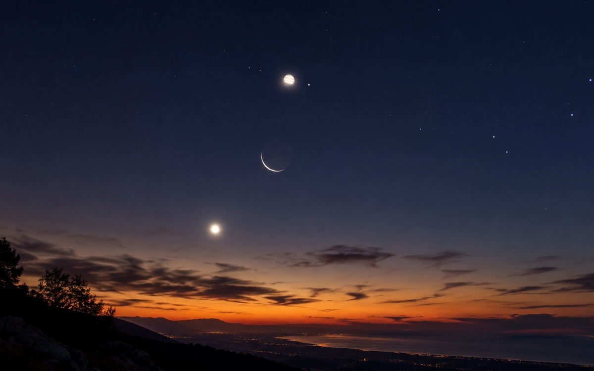 Lune Venus Jupiter