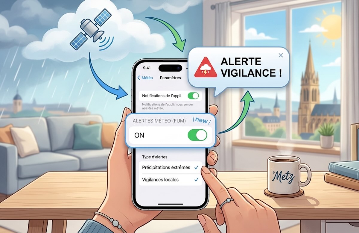 activer les alertes météo sur iPhone