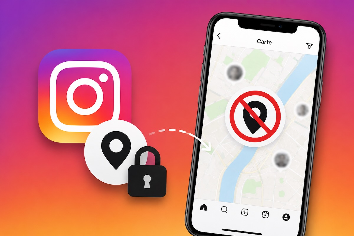 bloquer partage position Instagram