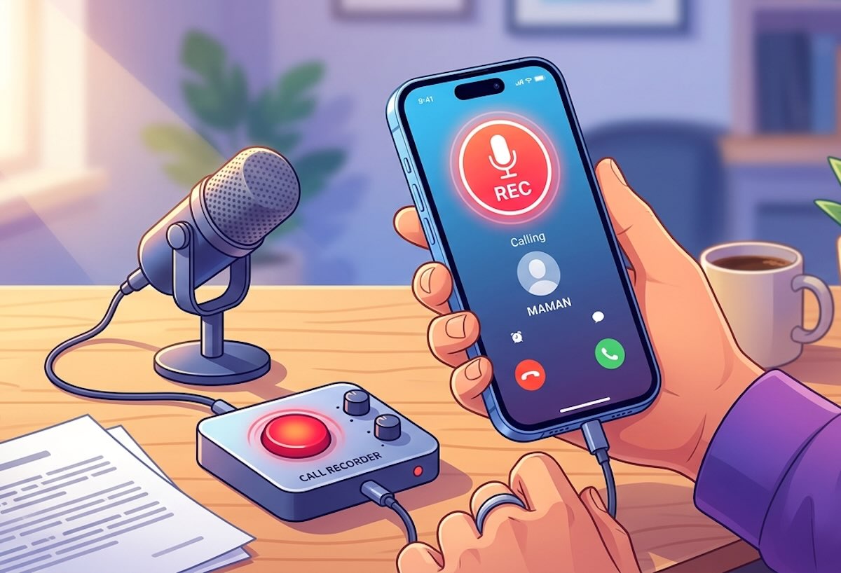 enregistrer un appel sur iPhone