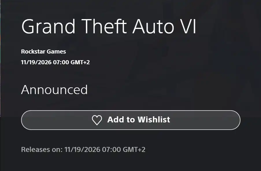 GTA 6 date heure de sortie