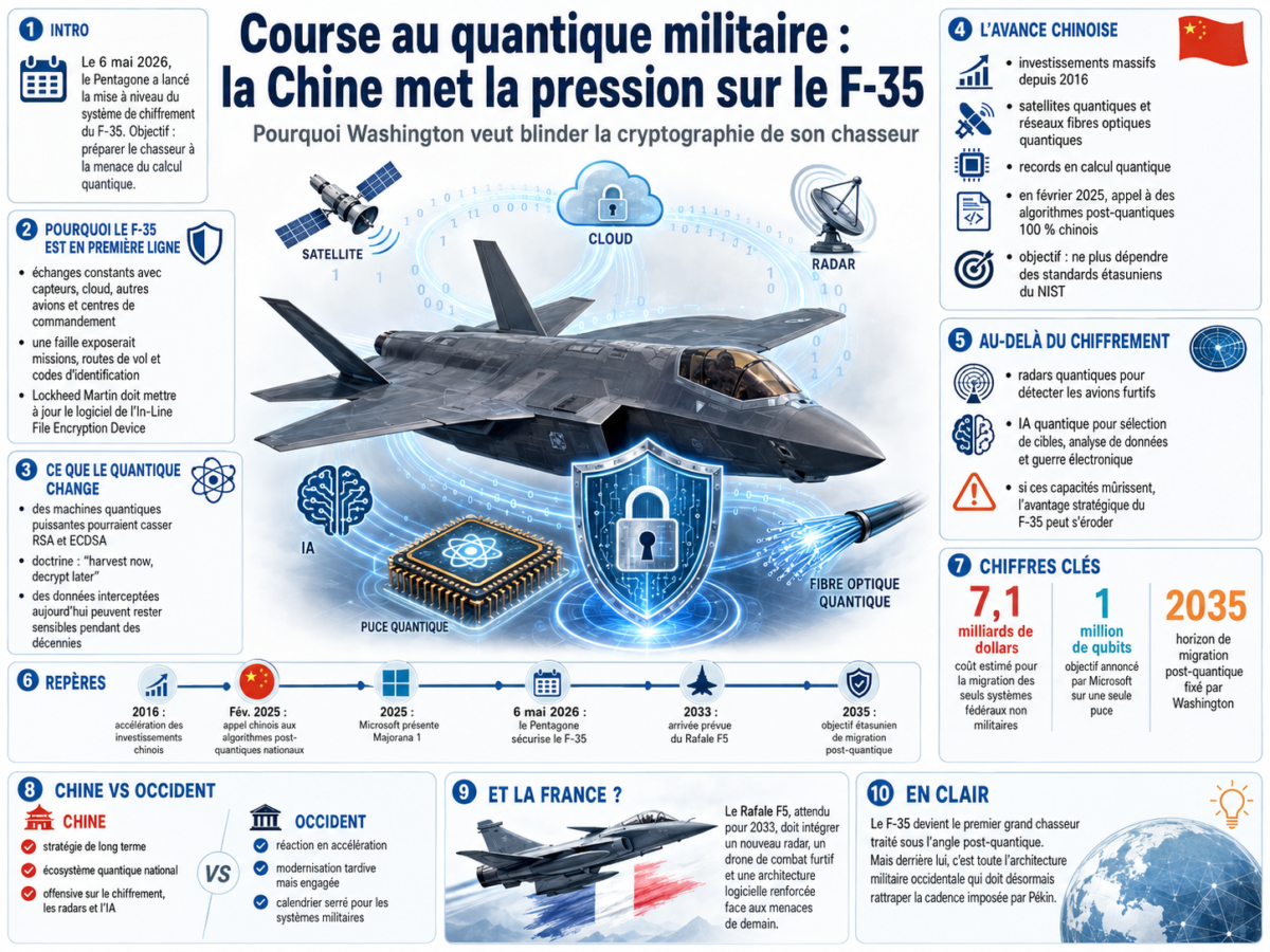 Armée quantique Chine F-35