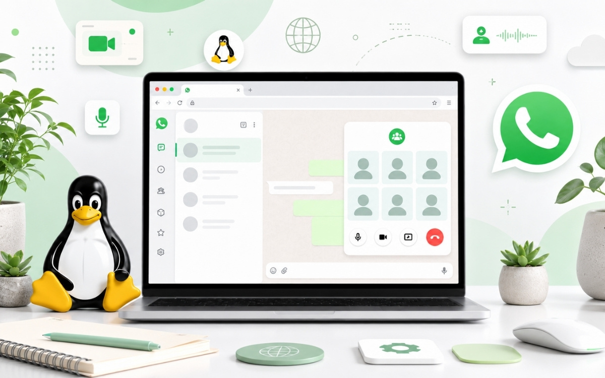 Linux WhatsApp Web conversation groupée