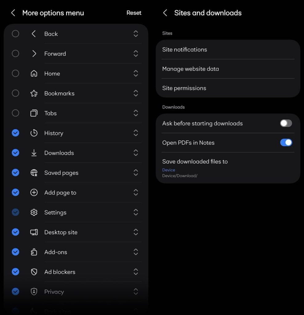 Samsung Browser IA One UI 9