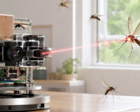 Ce canon laser piloté par IA élimine les moustiques dans une maison en quelques secondes