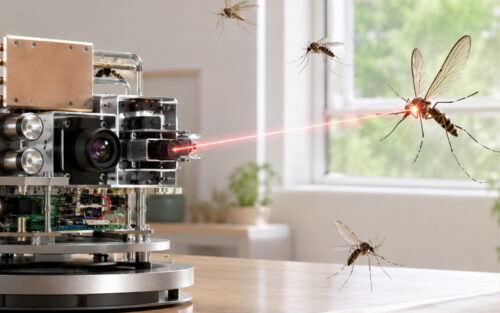 Ce canon laser piloté par IA élimine les moustiques dans une maison en quelques secondes