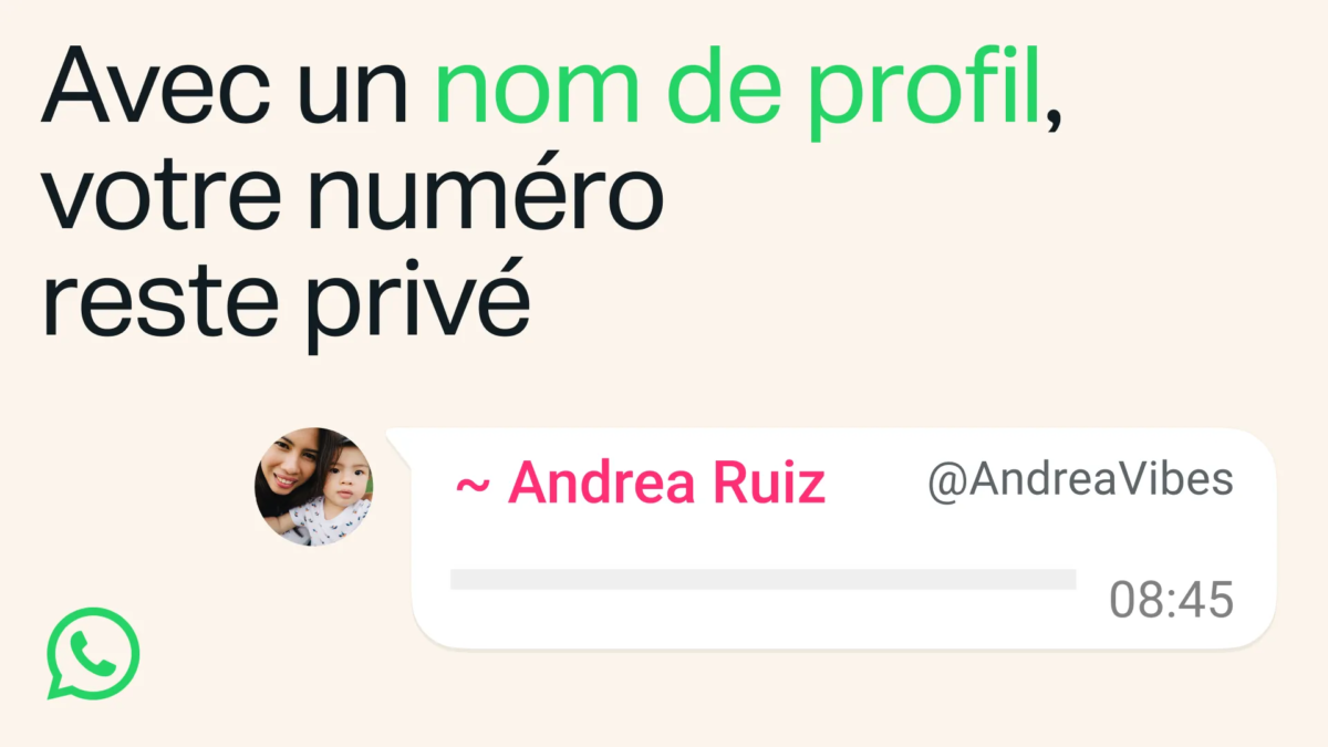 pseudonyme WhatsApp