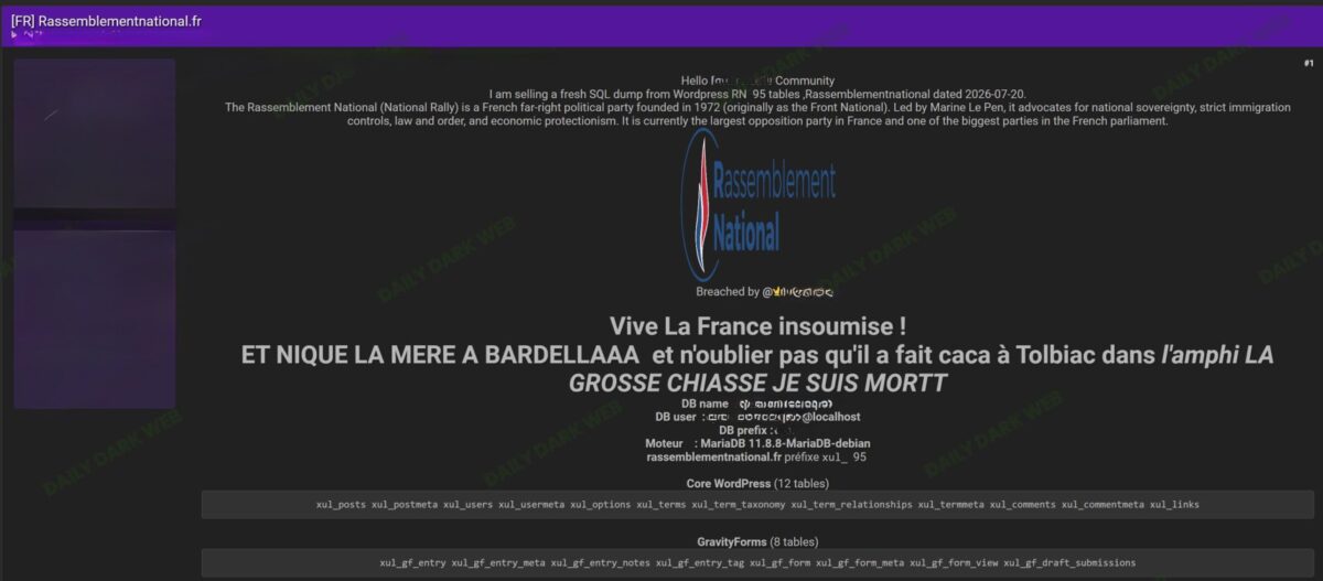 Rassemblement national piratage