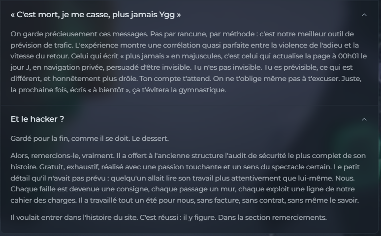 Yggtorrent retour