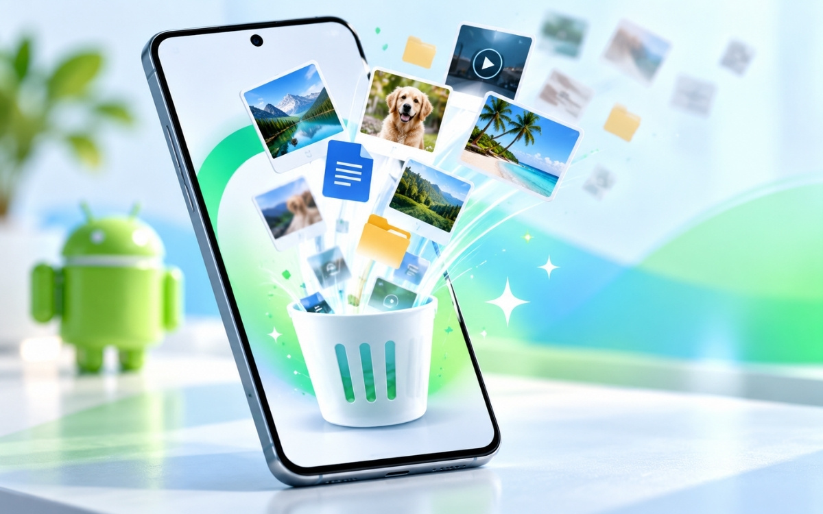 Android stockage libérer vider corbeille