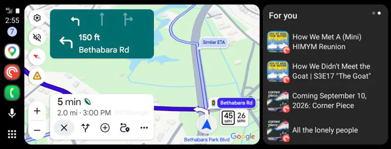 Google Maps Android Auto