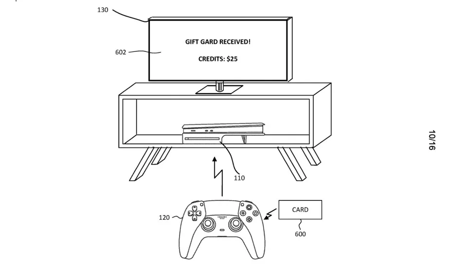 Sony carte bancaire DualSense brevet